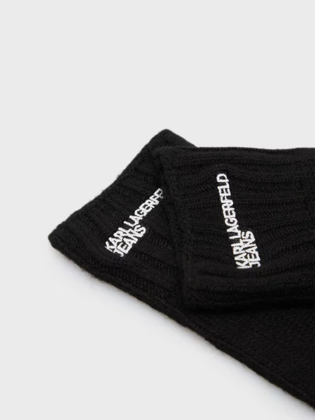 Перчатки Karl Lagerfeld Jeans черные