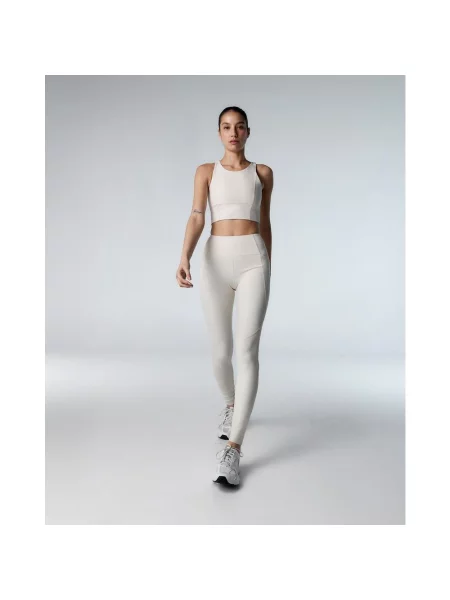 Legginsy długie Black Limba Diardi kremowe XS białe