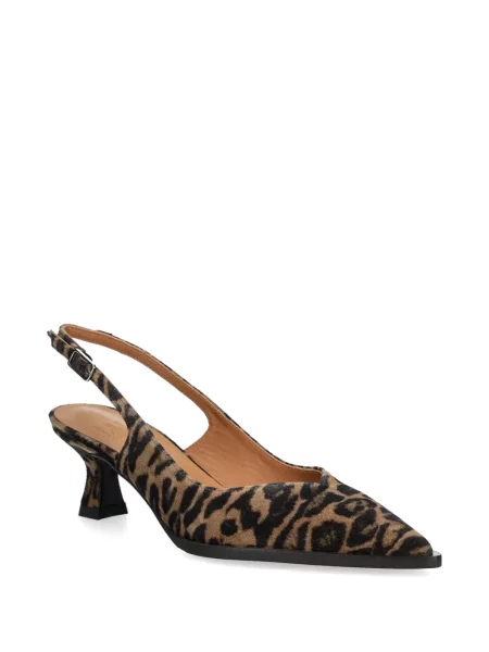 Pantofi cu toc Billi Bi cu model leopard maro