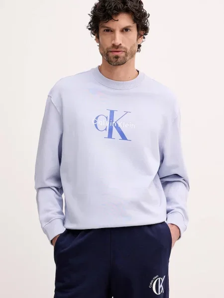 Calvin Klein Jeans bluza z aplikacją niebieski