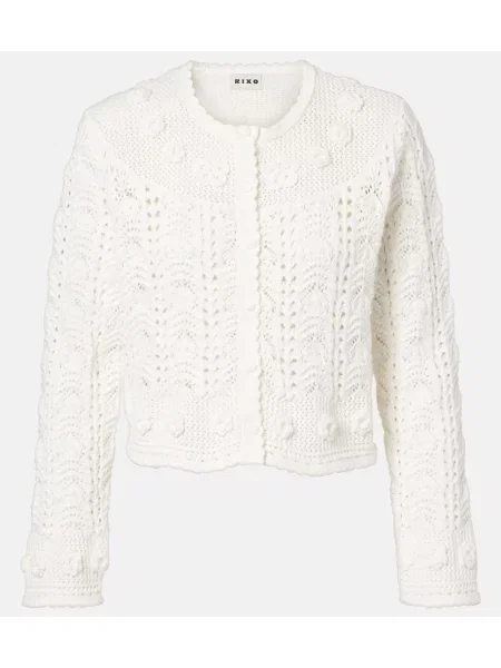 Cardigan Rixo tricotate alb