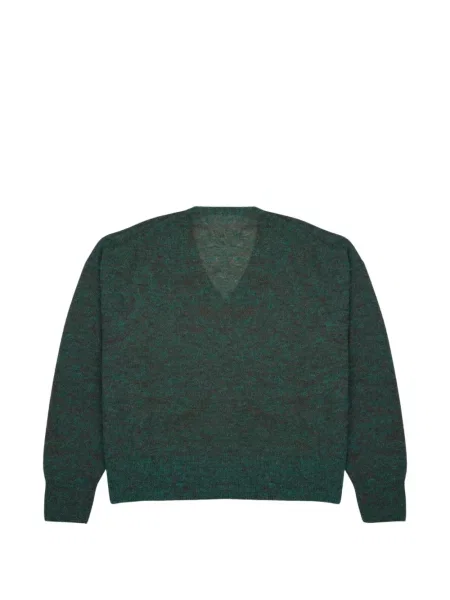 Pulover Ct Plage tricotate cu decolteu în V verde