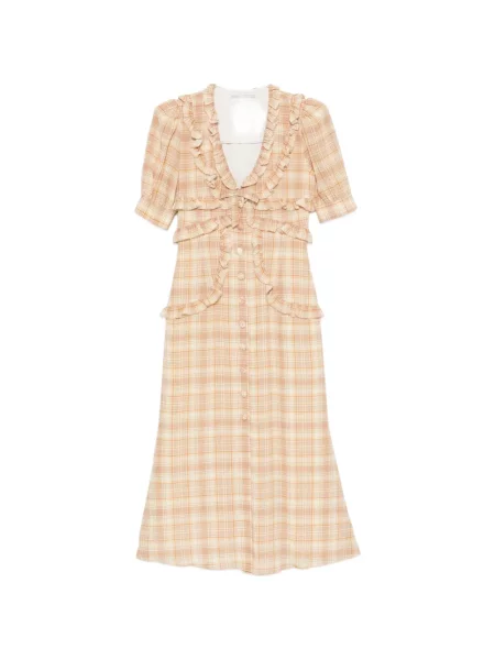 Rochie midi Alessandra Rich cu volane