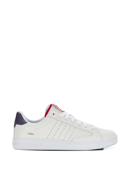 Sneakerși K-swiss din piele cu autograf alb