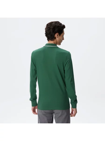 Поло Lacoste зеленое