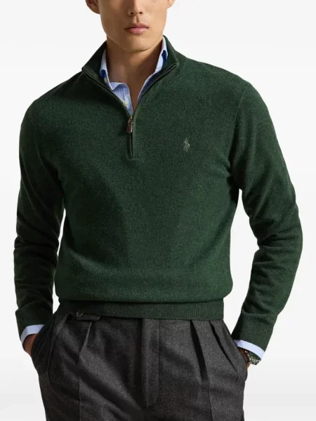 Τρέξιμο polo Polo Ralph Lauren υφαίνω διαγωνίως κλασικό πράσινο