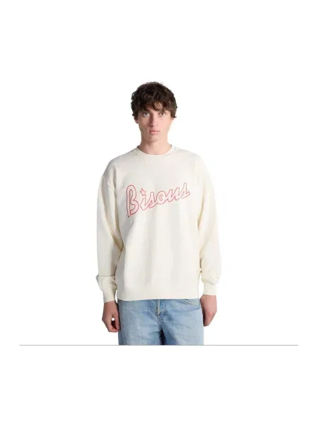 Bluza nierozpinana Bisous Skateboards biała