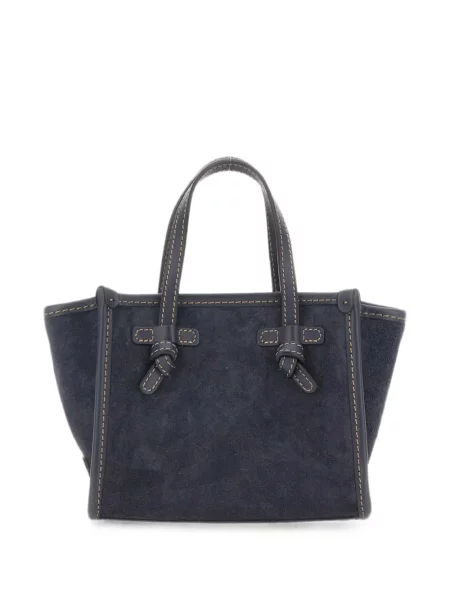 Τσάντα shopper Gianni Chiarini σουέτ μπλε
