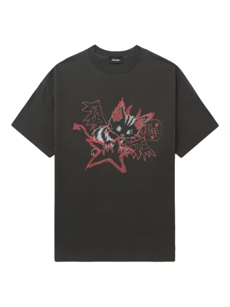 Tricou We11done scurt negru