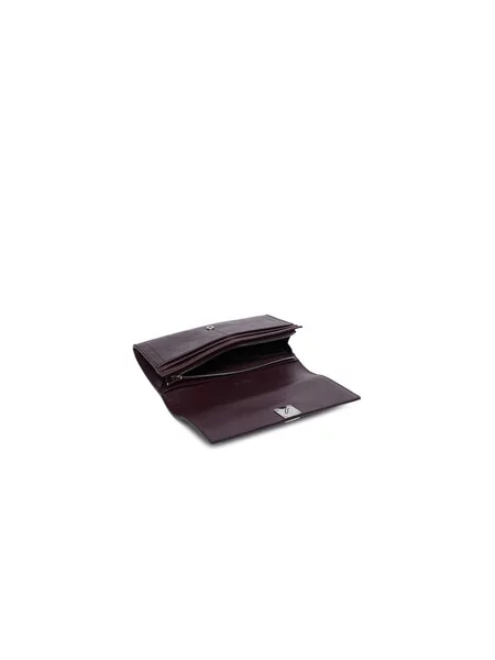 Calvin Klein Denarnica Emblem Hw Long Bifold rjava