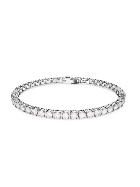 Bransoletka Swarovski biznesowa do tenisa szara