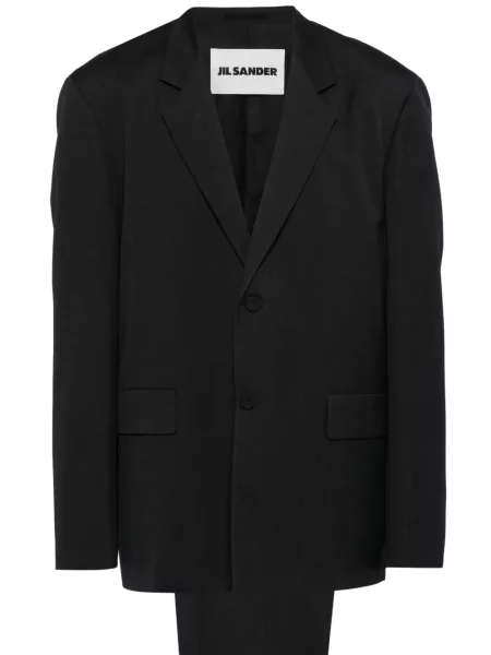 Kostkovaná košile Jil Sander šedá