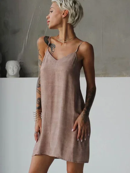 Сукня-сорочка Leinle коричнева