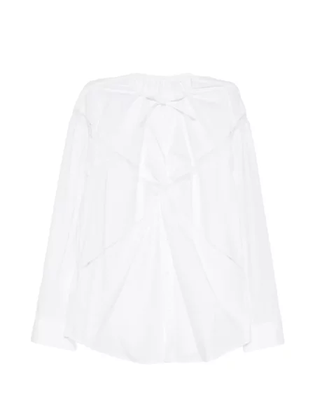 Bluzka Jnby koronkowa drapowana biała