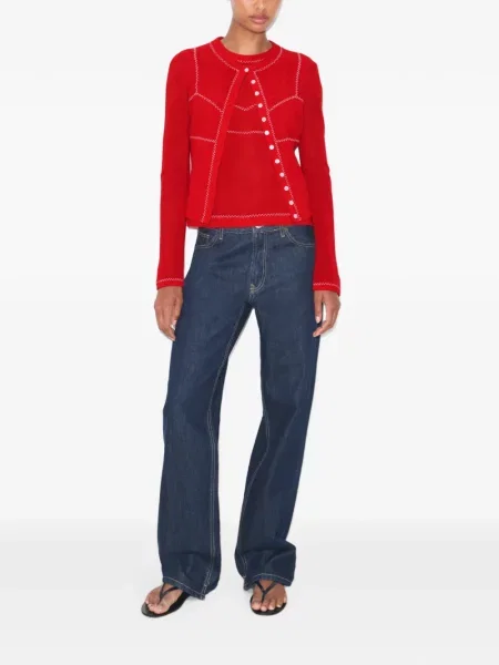 Cardigan Tory Burch plasă roșu