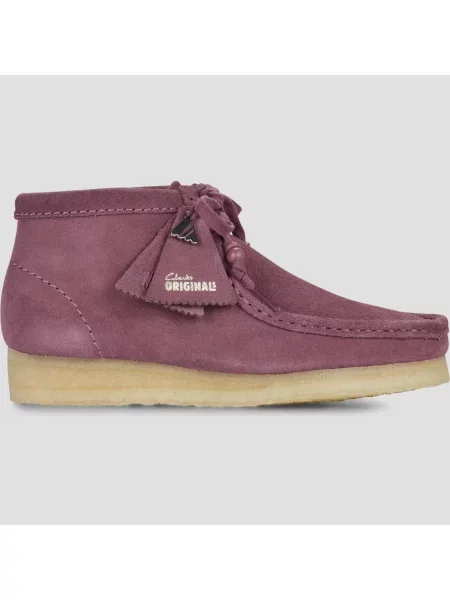 Členkové topánky Clarks Originals fialová
