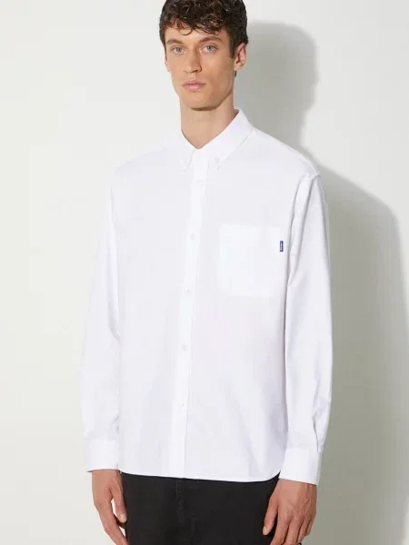 Πουκάμισο Awake NY Embroidered Oxford Shirt λευκό