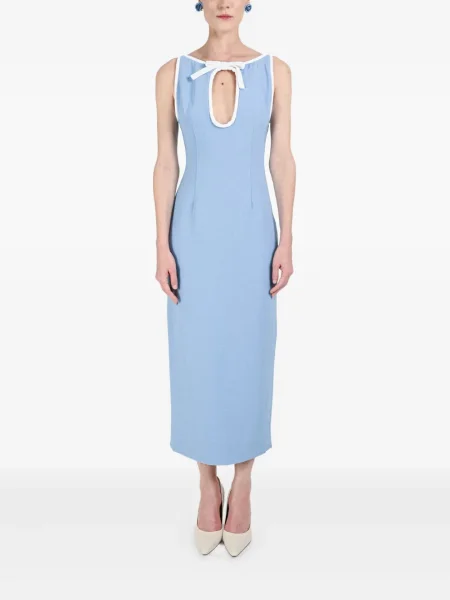 Rochie maxi Rowen Rose de costum albastru
