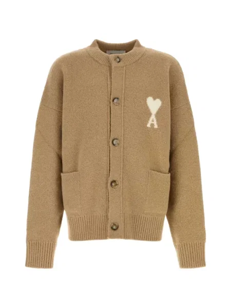 Cardigan Ami Paris cu decolteu rotund