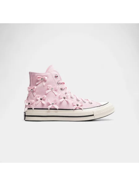 Pantofi Converse cu funde roz