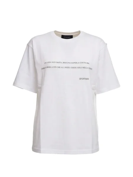 Tricou Sportmax cu imagine alb