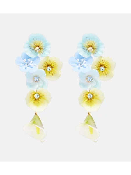 Cercei Jennifer Behr cu model floral