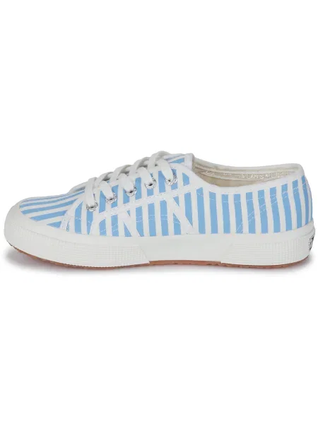 Teniși Superga cu dungi cu imagine albastru
