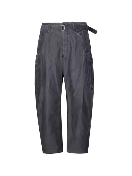 Cu centură pantaloni cargo Sacai gri