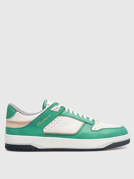 Шкіряні снікери Sneak-Air Santoni зелені