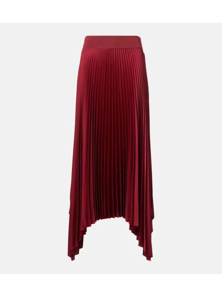 Fustă midi Joseph până la genunchi roșu