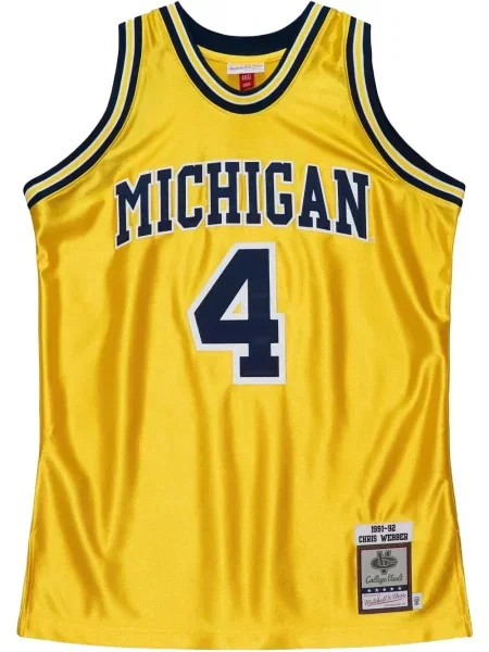 Košile Mitchell & Ness jersey žlutá