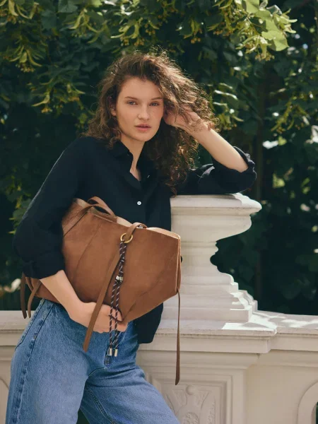 Reserved Сумка через плече коричневий