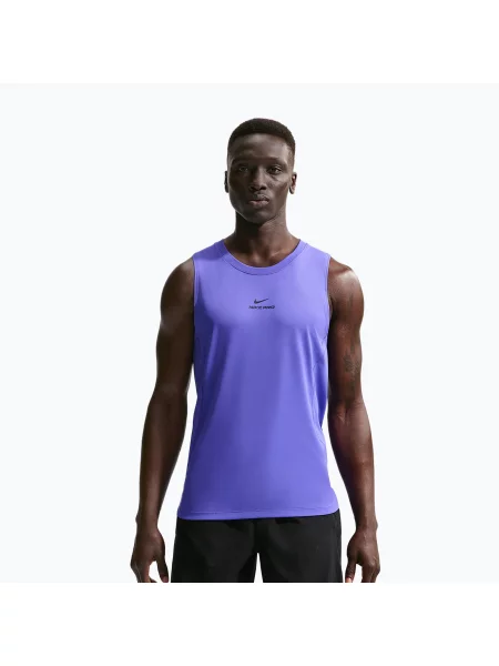 Tricou de antrenament bărbați Nike Pro Training Dri-Fit persian violet/black negru