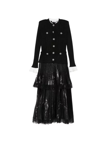 Rochie midi Self-portrait negru