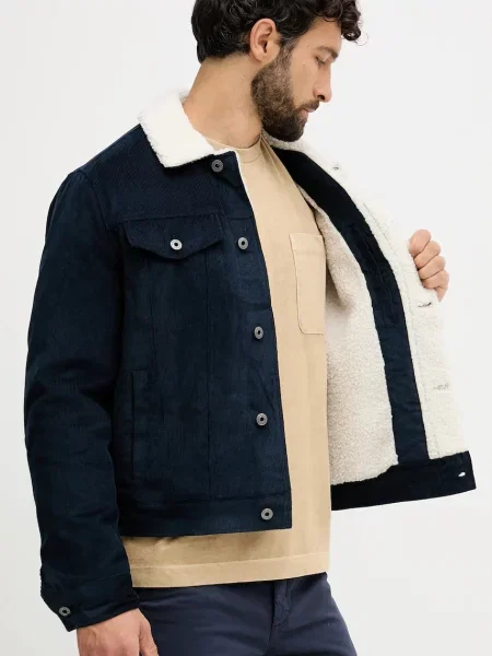 Вельветовая джинсовая куртка Pepe Jeans синяя