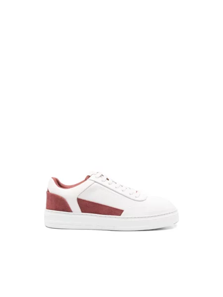 Sneakersy Emporio Armani zamszowe białe