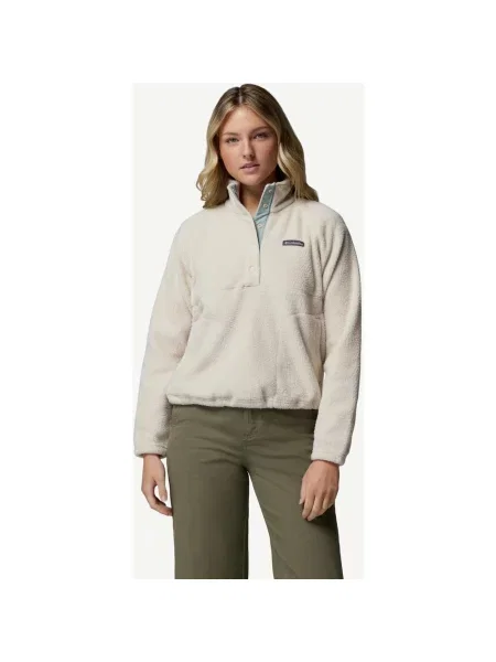 Polar Columbia Jasper Ridge Pebbled Fleece półgolf XS beżowy