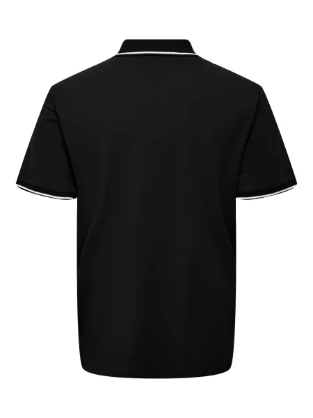 Only & Sons Tricou FLETCHER negru alb