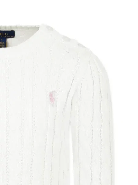 Sweter dziecięcy Polo Ralph Lauren biały