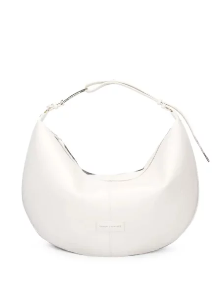 Geantă shopper Armani Exchange cu autograf alb