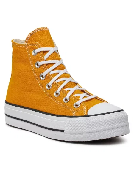 Кеди Converse Chuck Taylor All Star Lift Platform Yellow/White/Black білі