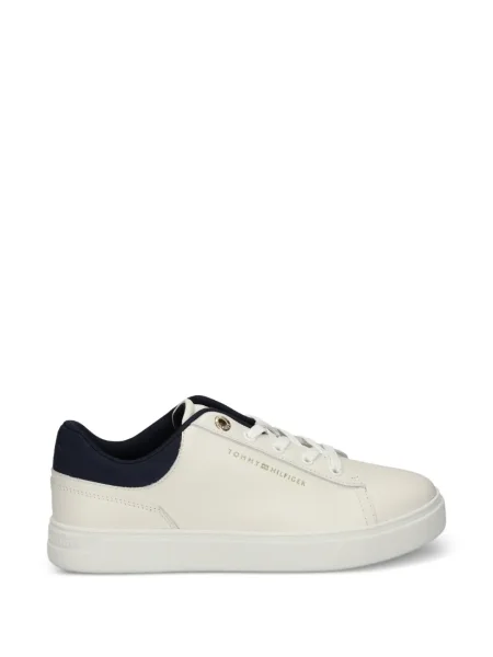 Sneakerși Tommy Hilfiger cu șireturi din piele