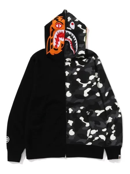 Суичър с качулка A Bathing Ape® с тигров принт черно