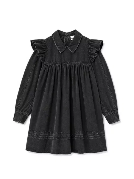 Rochie mini Ganni cu volane negru