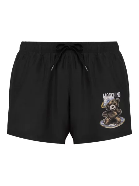 Ursuleț de pluș slip de baie Moschino cu imagine negru