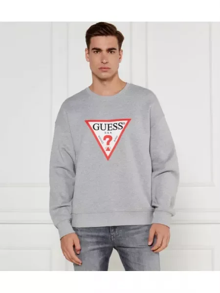 Guess Jeans Căptușită hanorac | Oversize fit gri