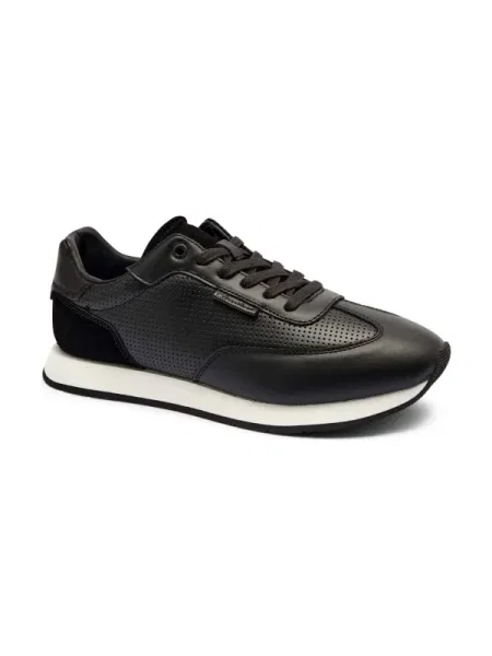 Calvin Klein Bőr sneakers tornacipő fekete
