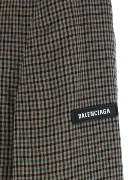 Sacou Balenciaga în carouri gri