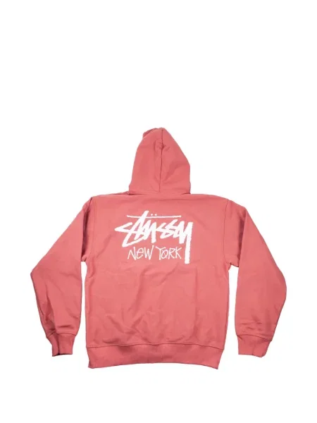 Hanorac cu glugă Stüssy cu imagine roșu