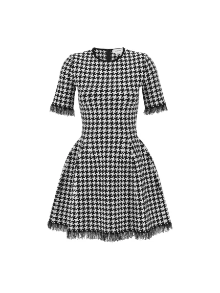 Mała mały sukienka mini Alexander Mcqueen w pepitkę